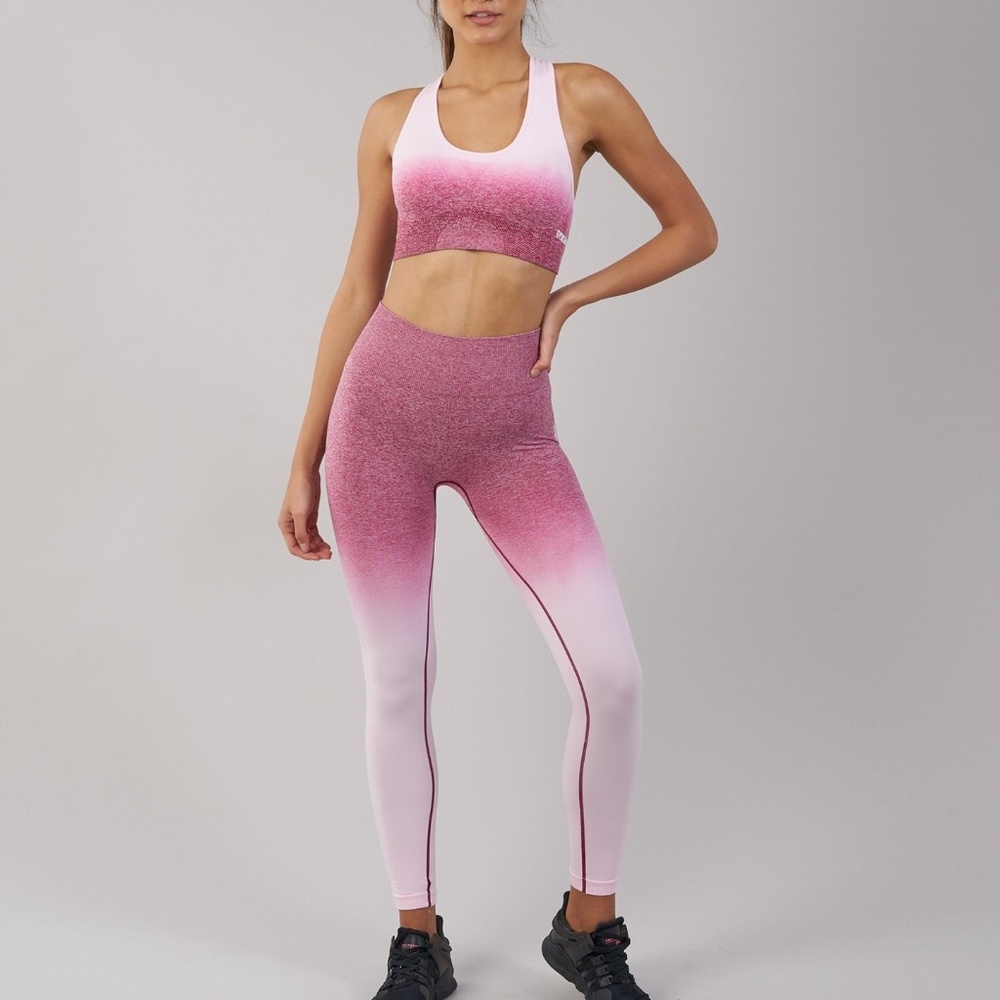 Gymshark Ombre Seamless Leggings - Beet/Pink